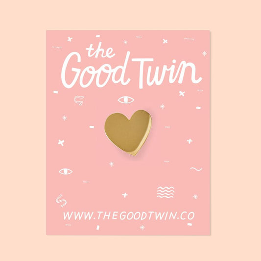 Golden Heart Pin