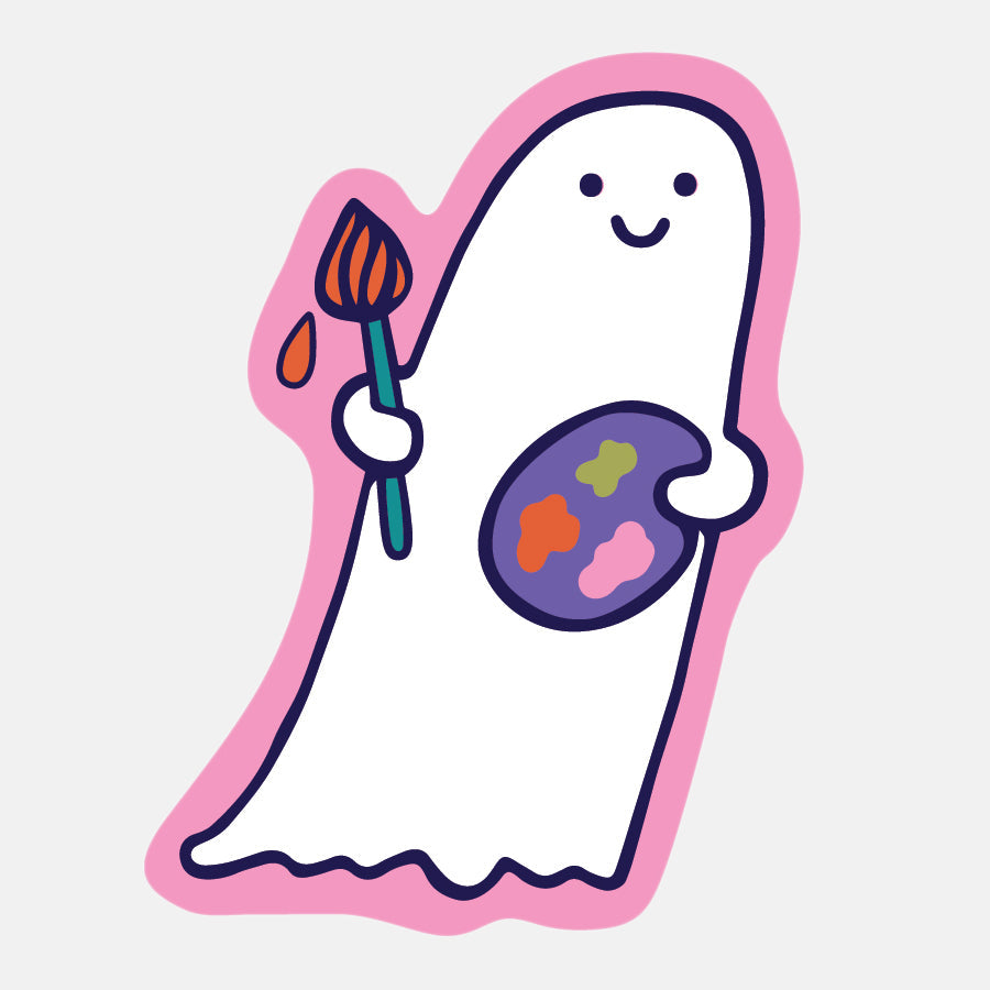 Artsy Ghost Sticker