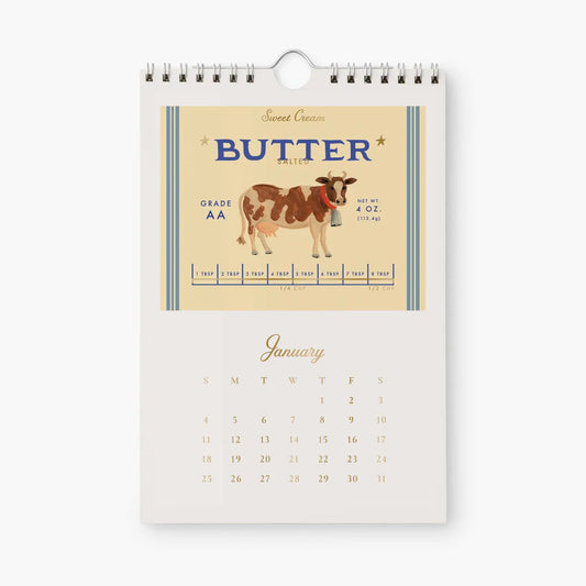 Country Farm Kitchen Calendar 2026