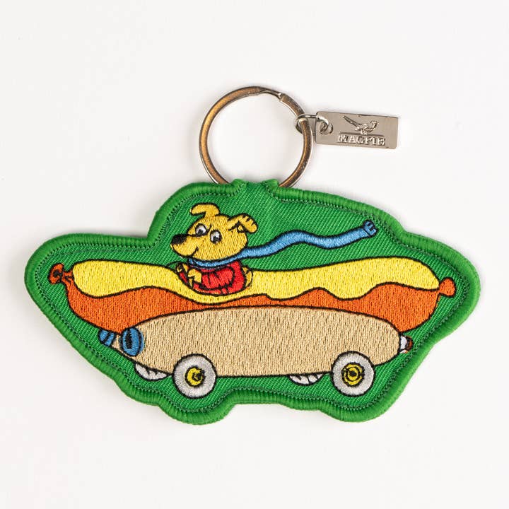 Magpie X Richard Scarry Hotdog Car Key Charm