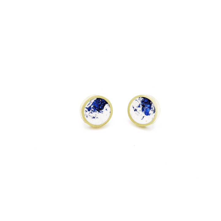 Concrete Framed Small Earrings