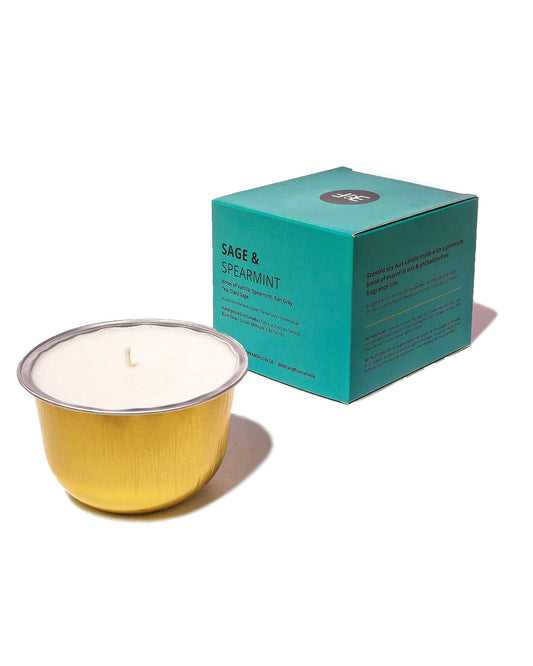 Sage & Spearmint Refillable Concrete Candle