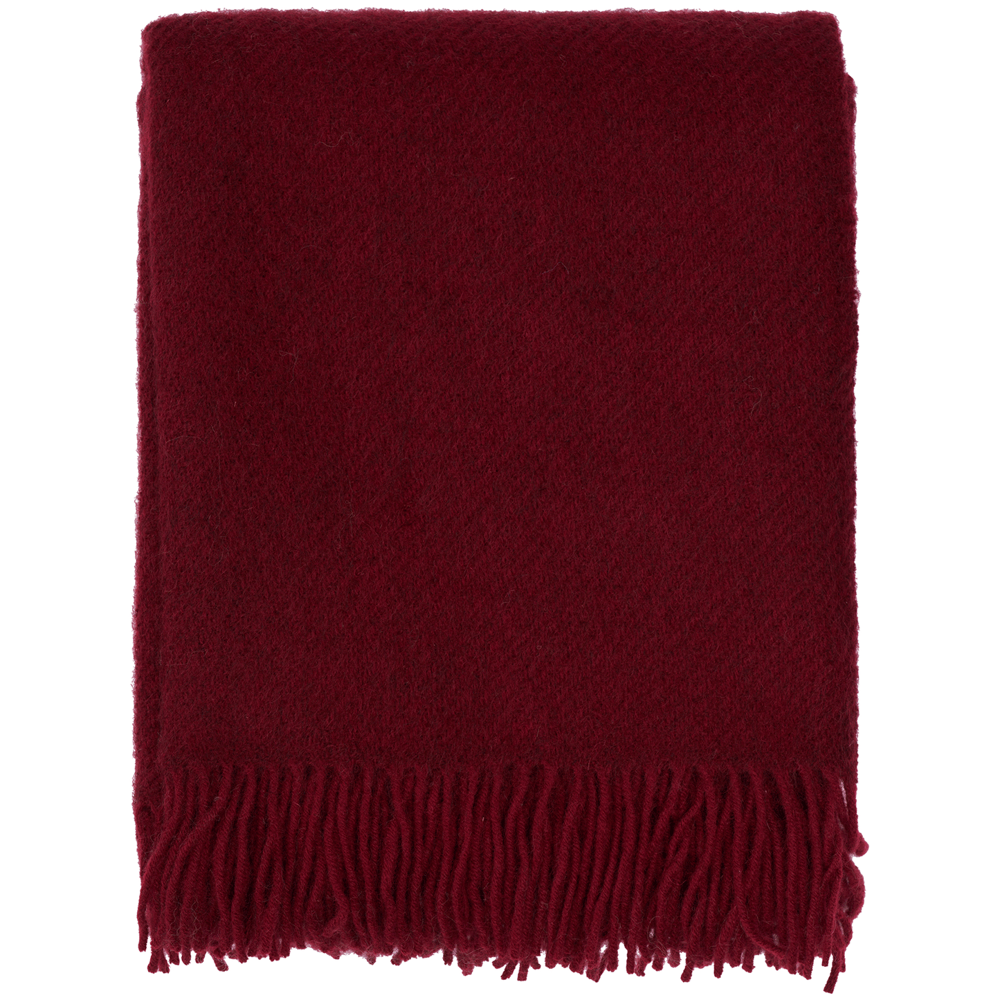 Gotland Burgundy Lambswool Throw