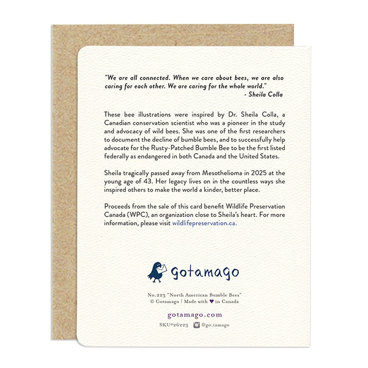 Bumblebee Conservation Awareness Card