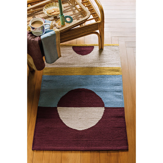 Moonphase Woven Cotton Formation Rug