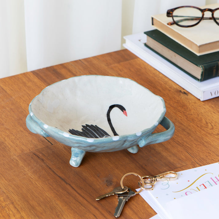 Swan Song Footed Bowl