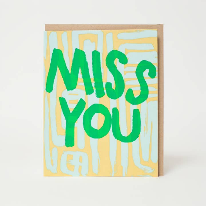 Miss You Card