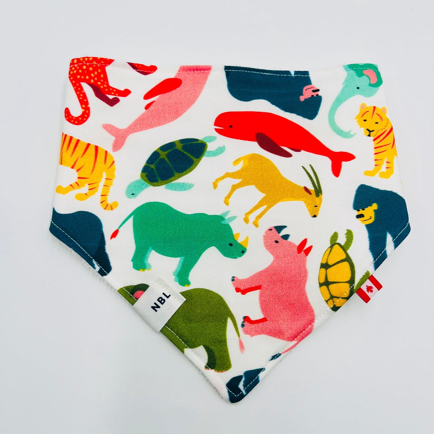 Colourful Animals Bandana Bib