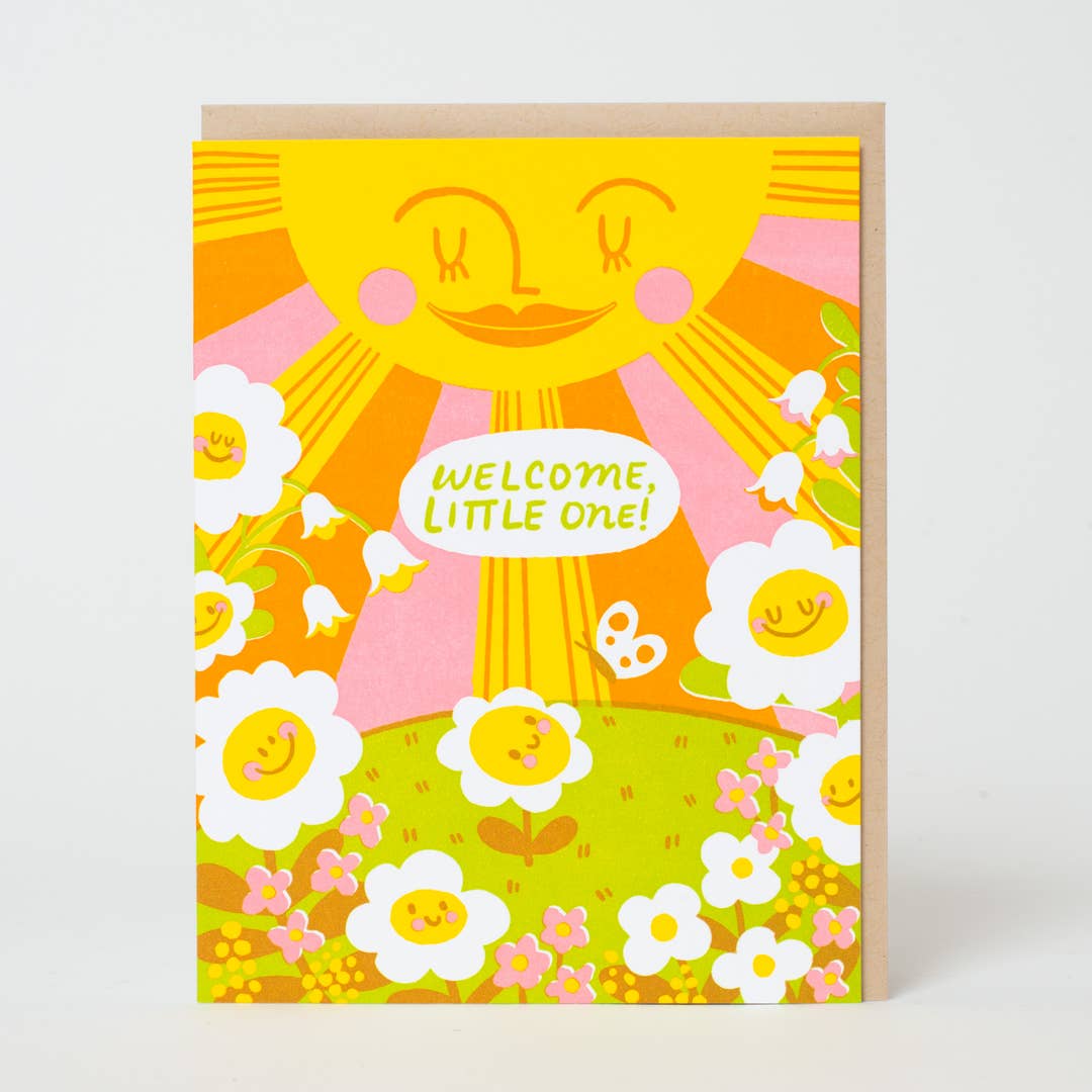Welcome Baby Sun Card