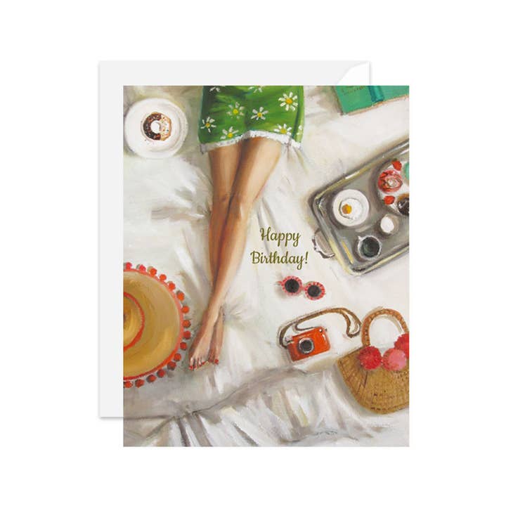 Happy Birthday In Bed Card