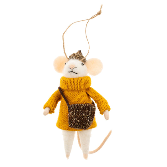 Frankie Mouse Felt Ornament