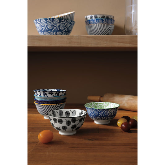 Green Leaf Stamped Bowl