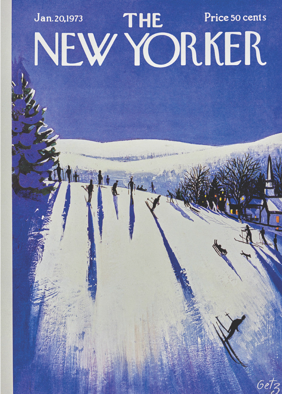 Skiing Down The Hill Card