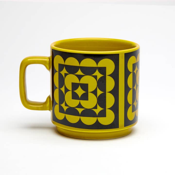 Magpie X Hornsea Squarcles Chartreuse Mug