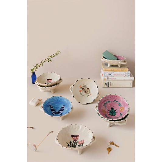 Catbloom Footed Bowl