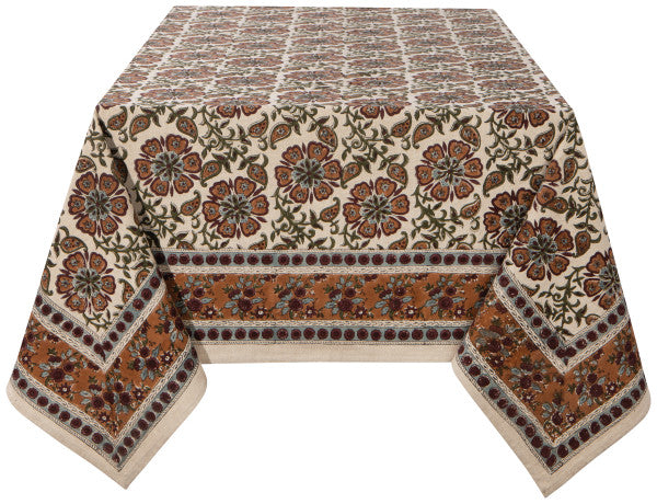Elysian Block Print Tablecloth