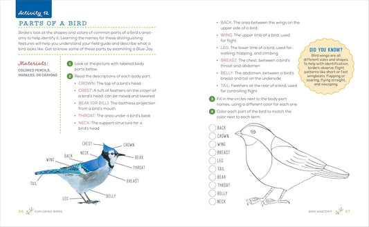Exploring Birds Activity Book for Kids: 50 Creative Projects to Inspire Curiosity & Discovery