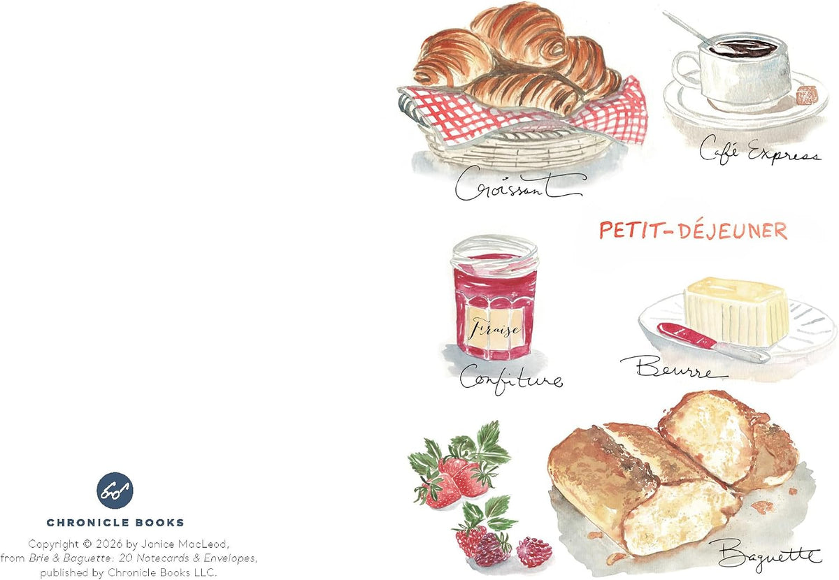 Brie & Baguette Notecards