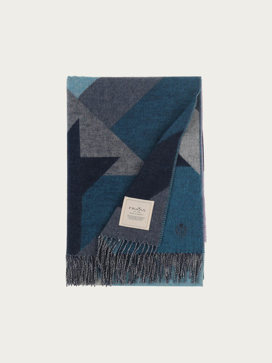 Houndstooth Blanket - Blue