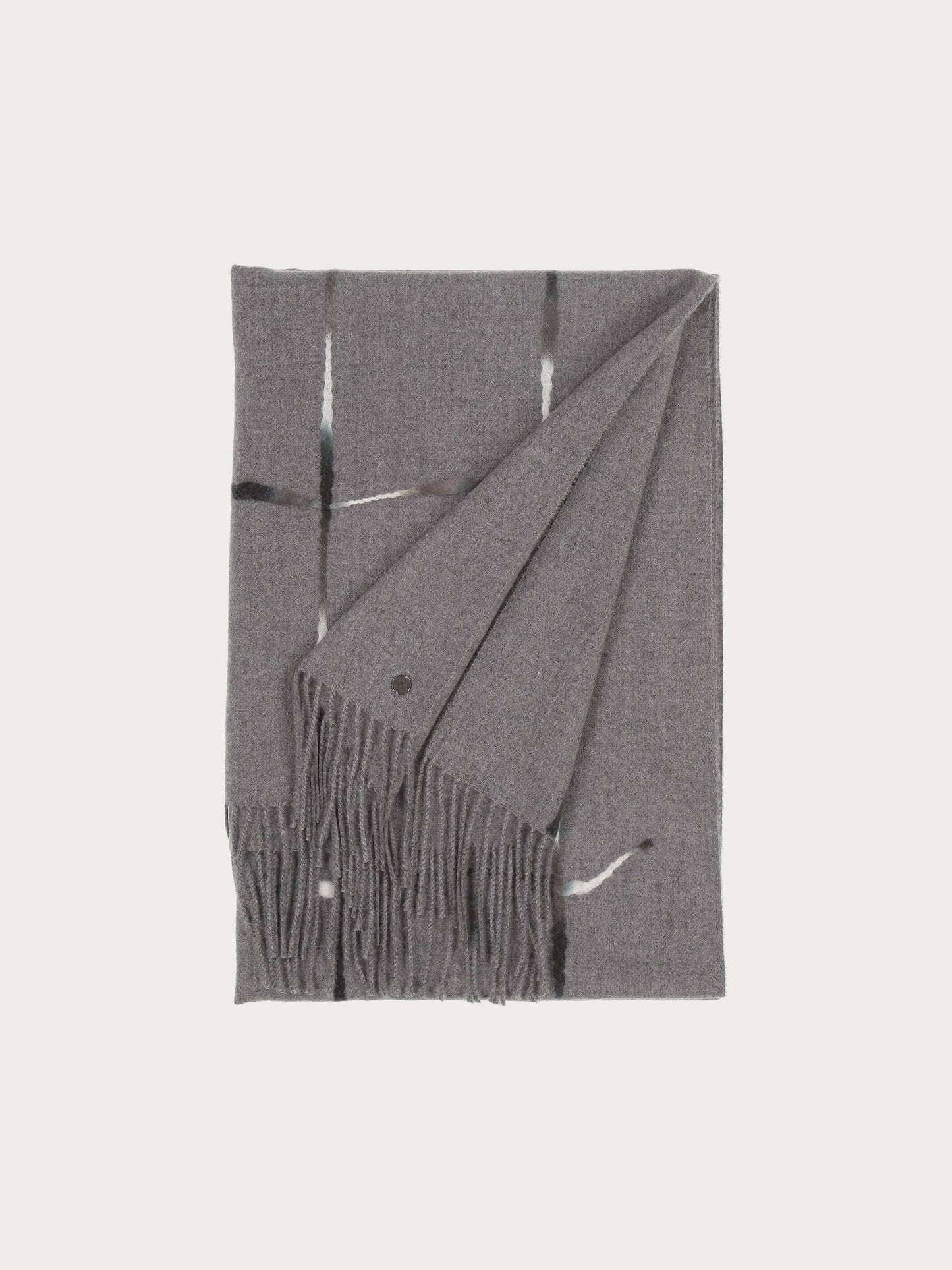 Stole with Window Pane Check