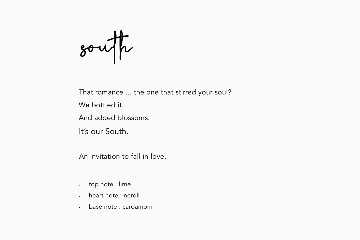 Romantic South Perfume