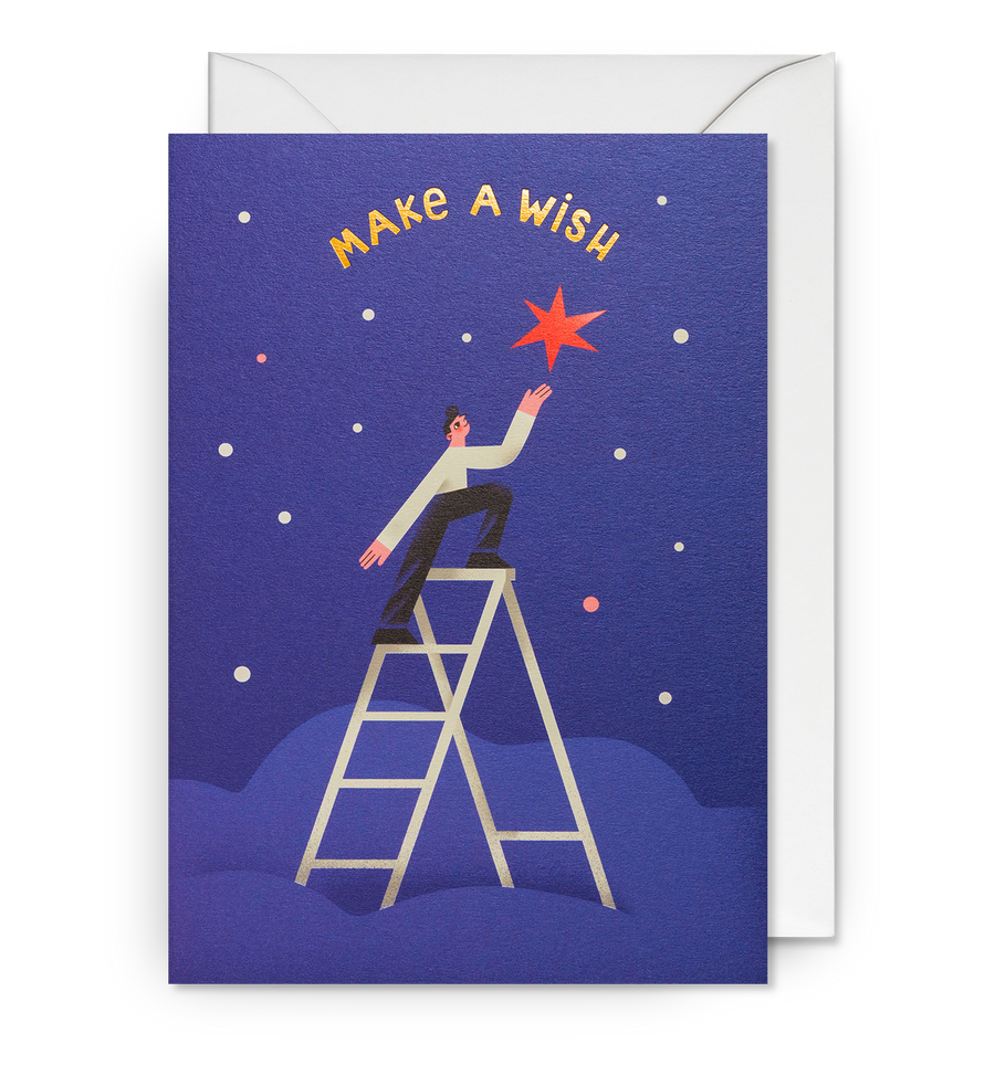 Make a Wish Starry Sky Birthday Card