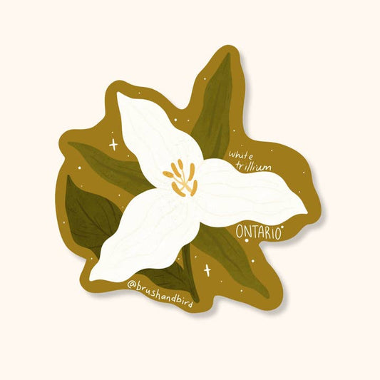 Ontario White Trillium Sticker