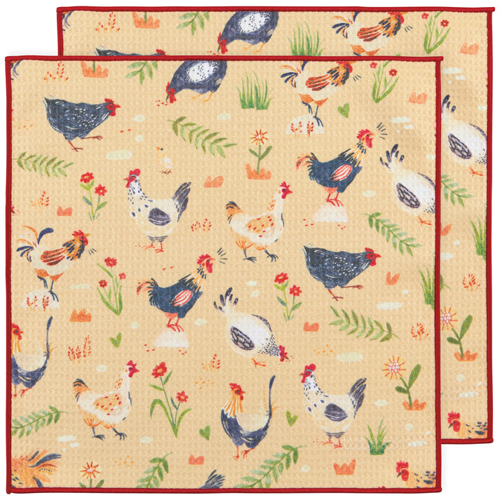 Free Range Recycled Microfibre Dishcloth Set