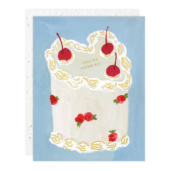 Married Cake Card