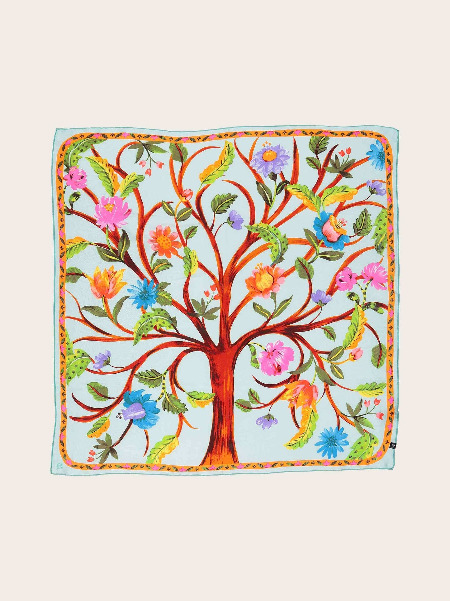 Tree of Life Silk Square