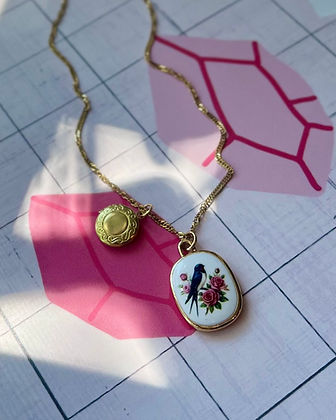Ceramic Little Locket Pendants