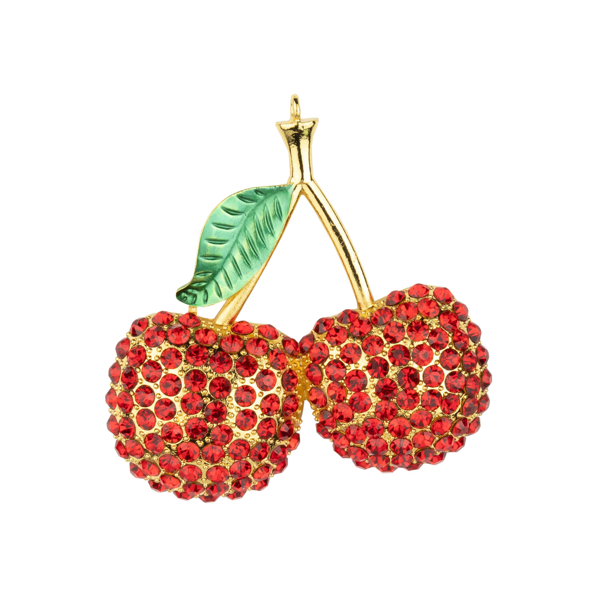 Red Diamante Cherry Ornament