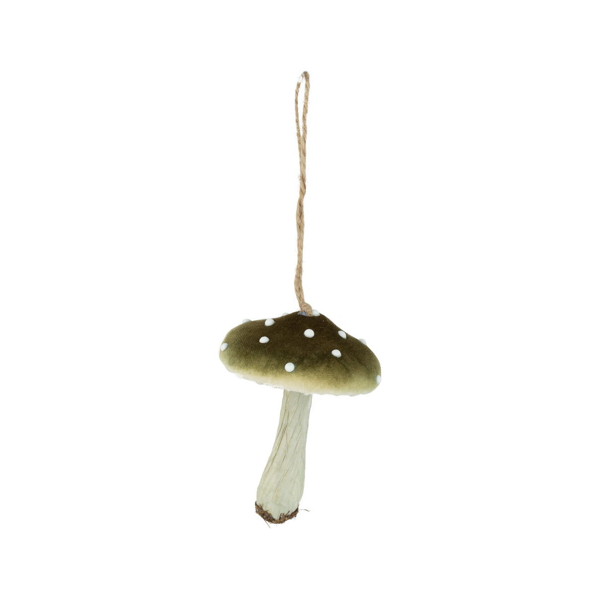 Soft Velvet Mushroom Ornament