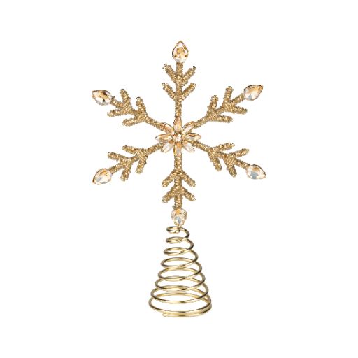 Beaded Snowflake Tree Topper