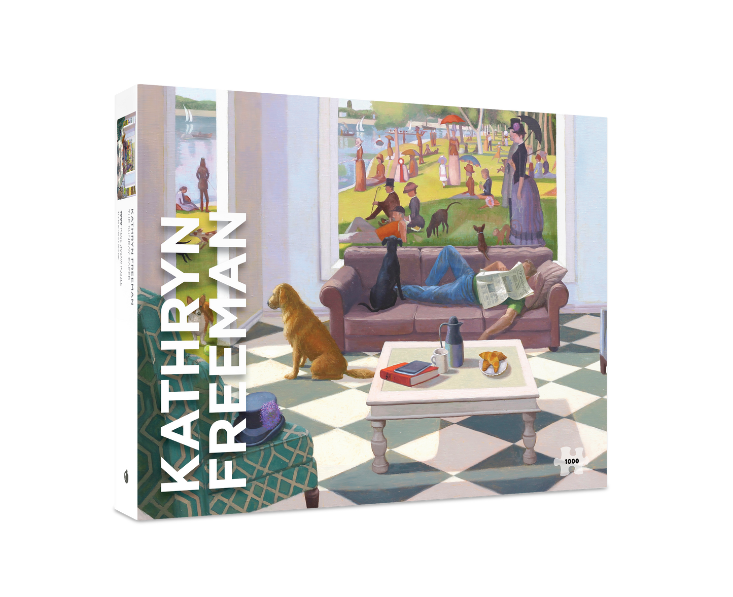 Kathryn Freeman The Sunday Paper 1000 Piece Puzzle