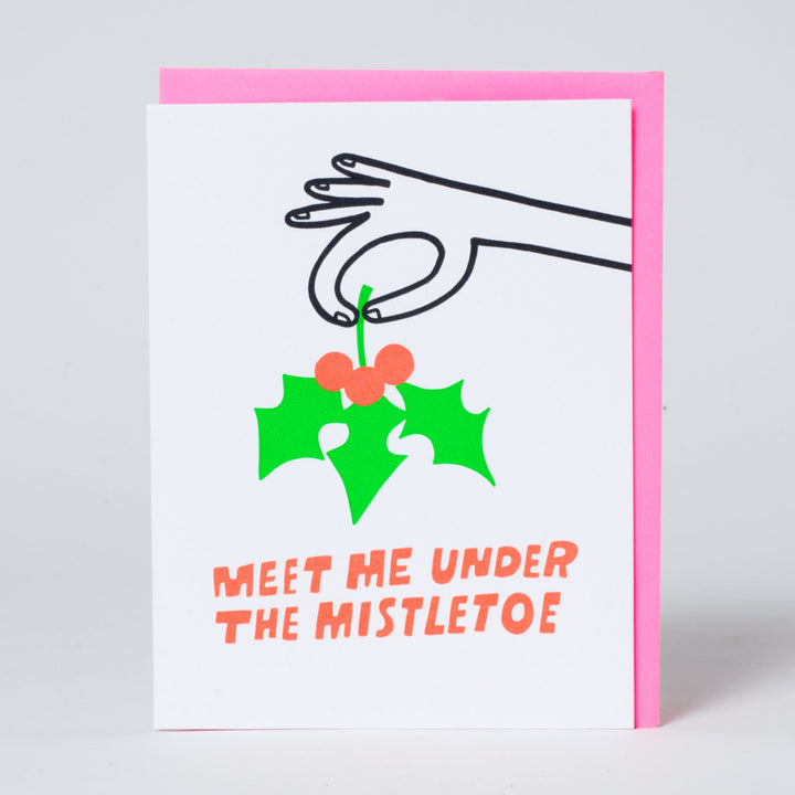 Meet Me Under the Mistletoe Card