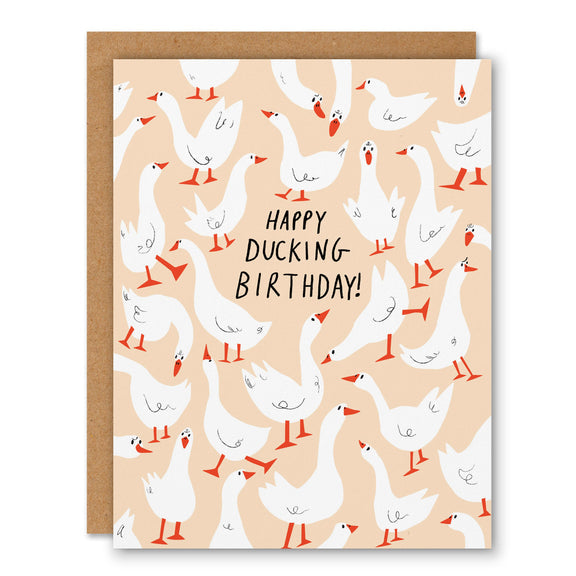 Happy Ducking Birthday Card