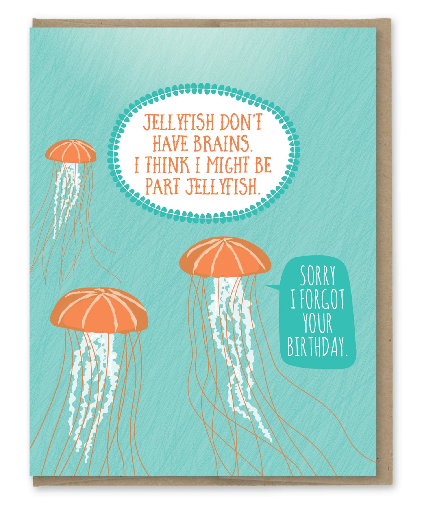 Jellyfish Belated Birthday Card