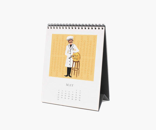 Cheese Desk Calendar 2026