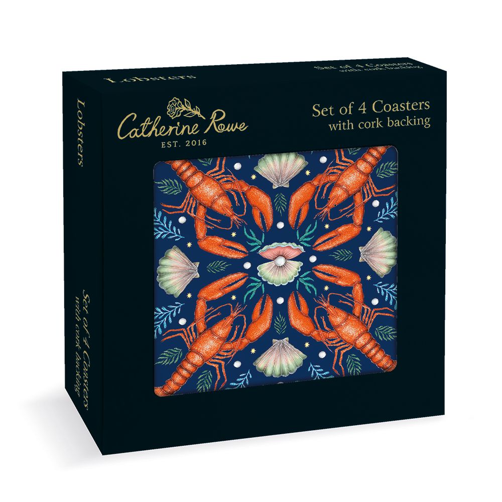 Catherine Rowe Lobsters Coasters
