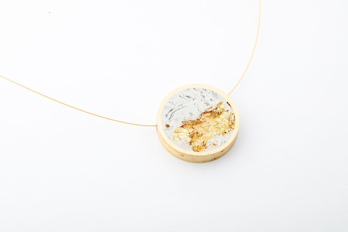 Concrete Framed Necklace