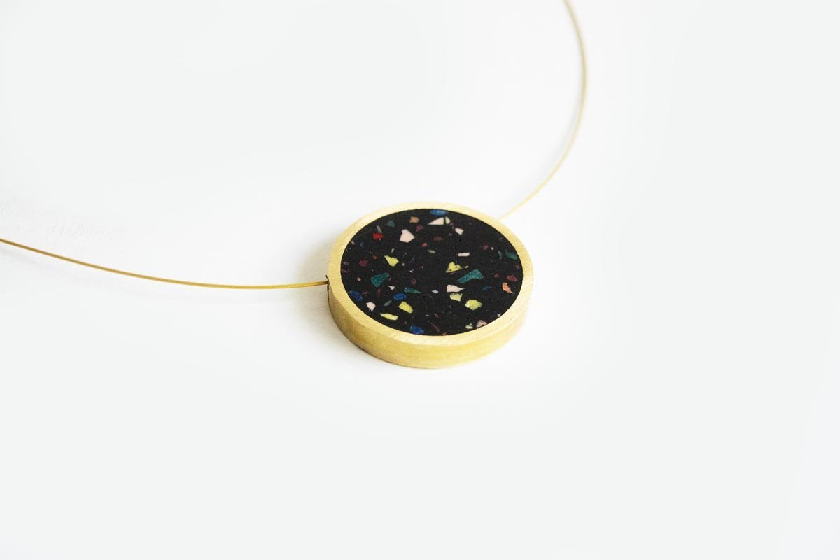 Concrete Framed Necklace