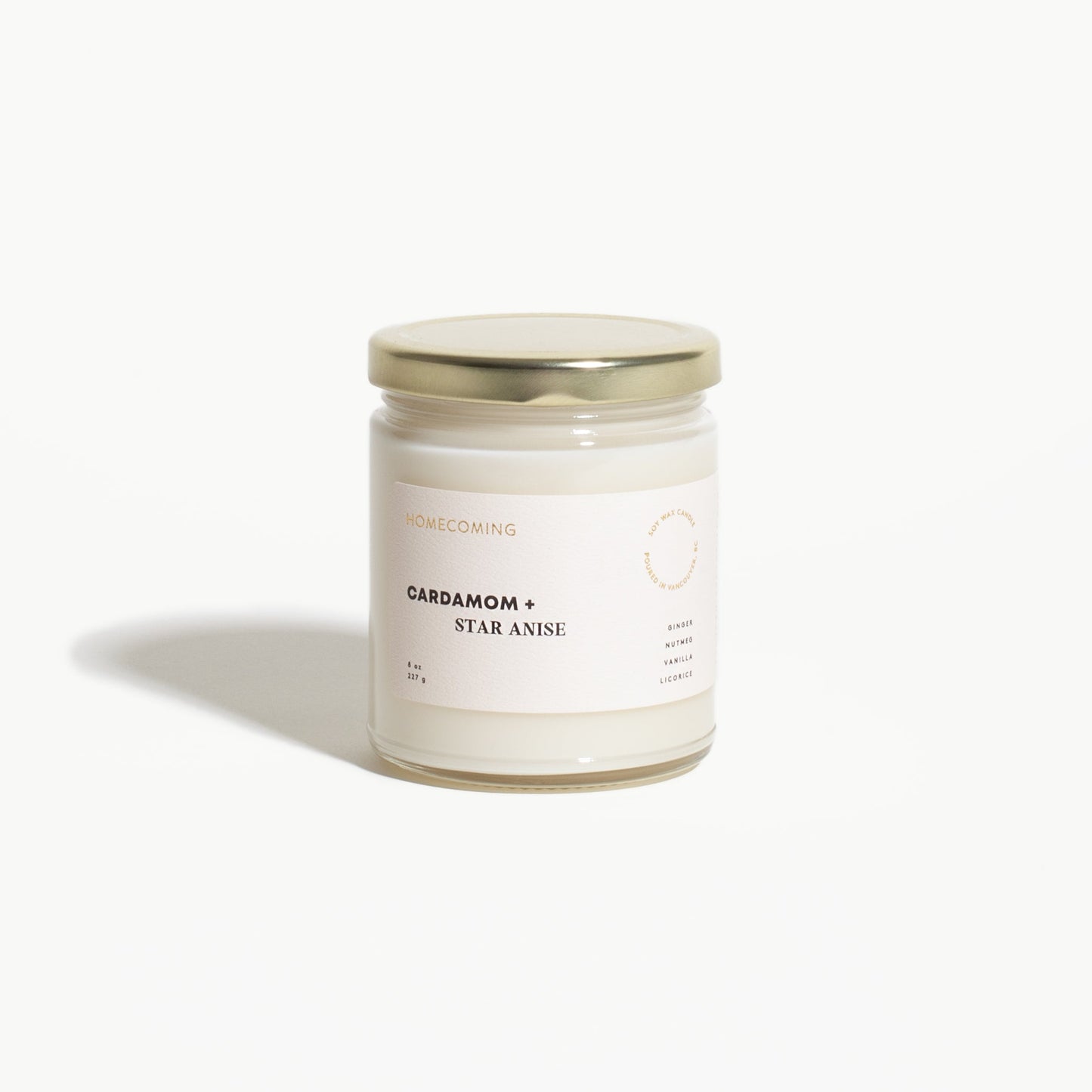 Cardamom & Star Anise Soy Wax Candle