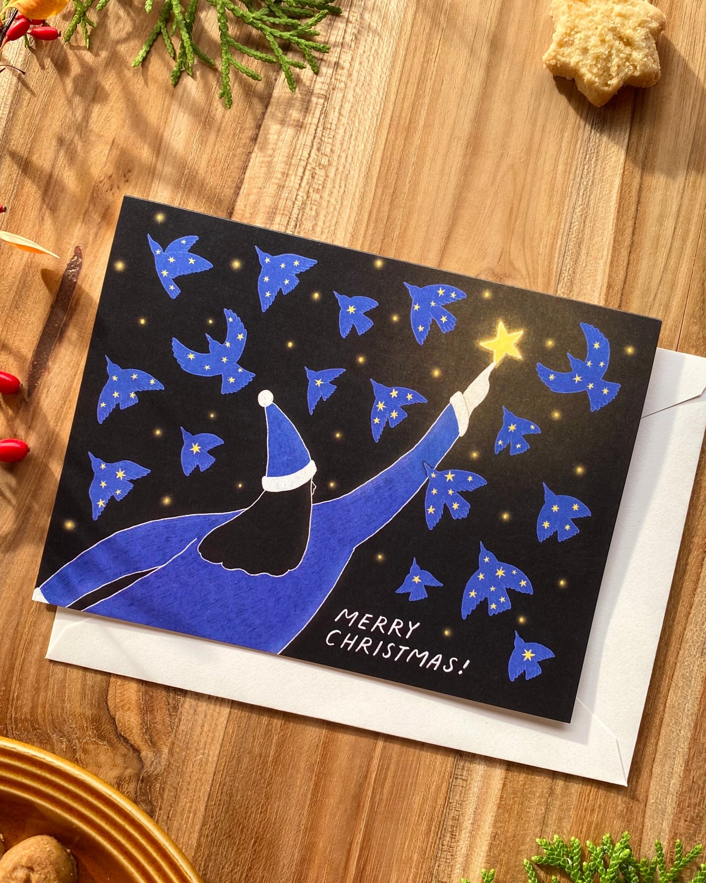 Starry Night Holiday Card