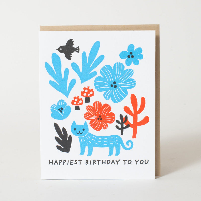 Happiest Birthday Cat Card