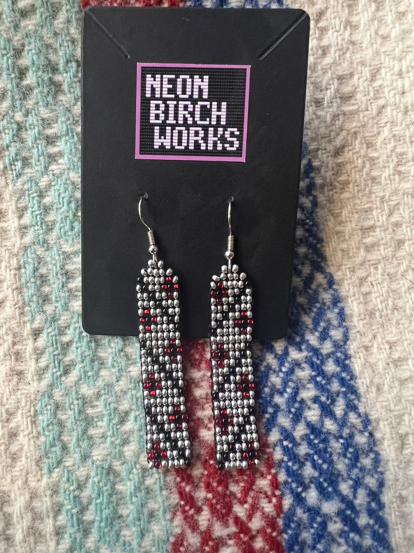 Diagonal Poppy Earrings