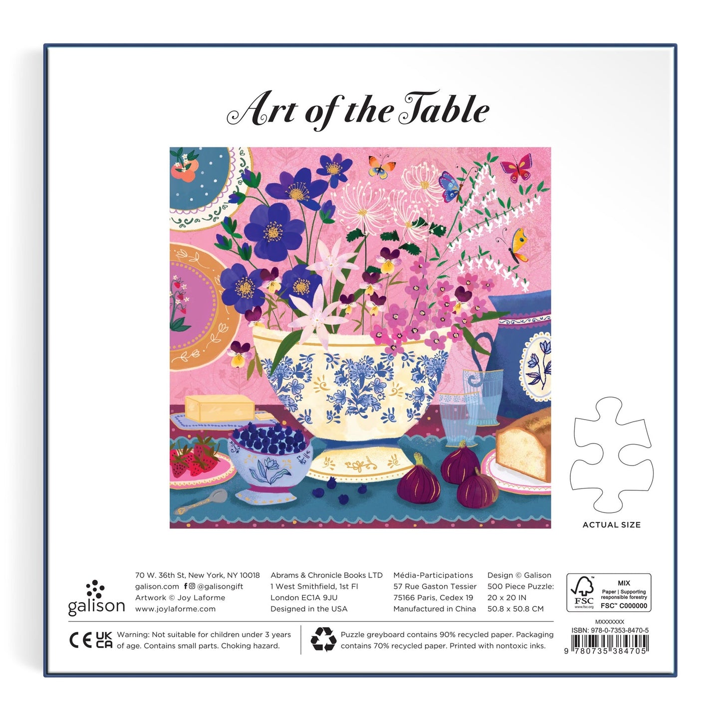 Art of the Table 500 Piece Foil Puzzle