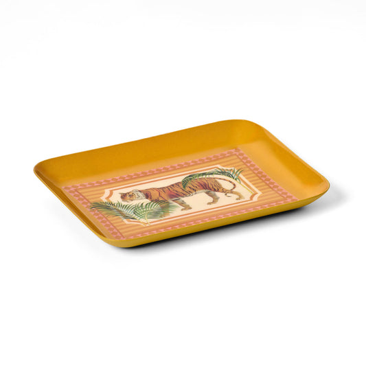 Tiger Rectangular Enamel Tray
