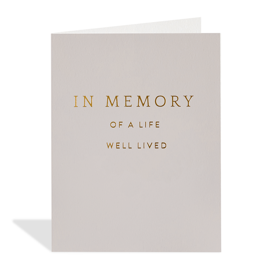 In Memory of a Life Card