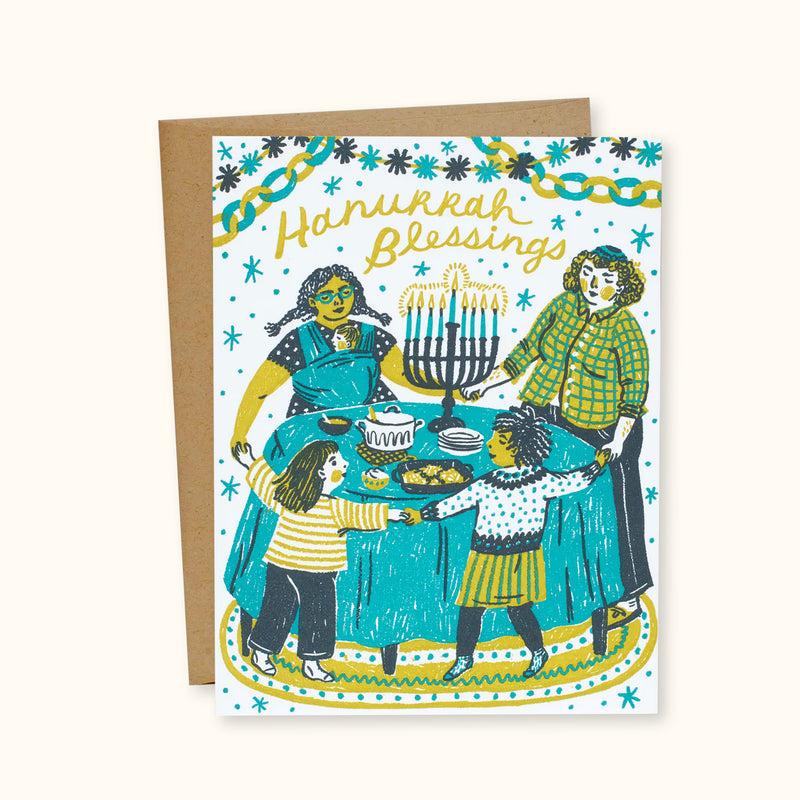 Hanukkah Blessings Card